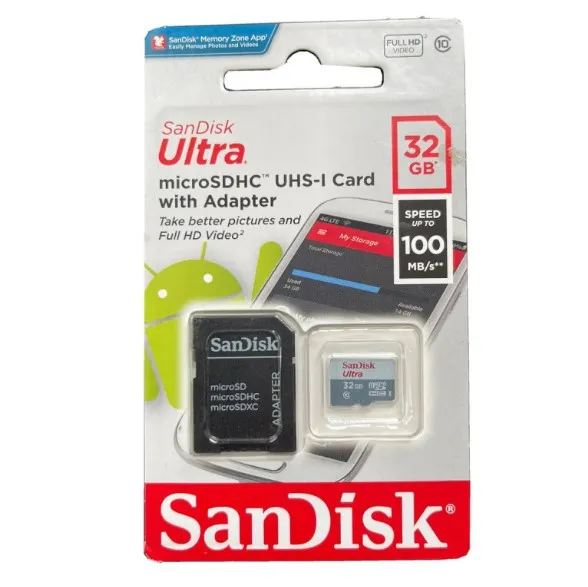 Micro SD Sandisk Almacenamiento 32GB