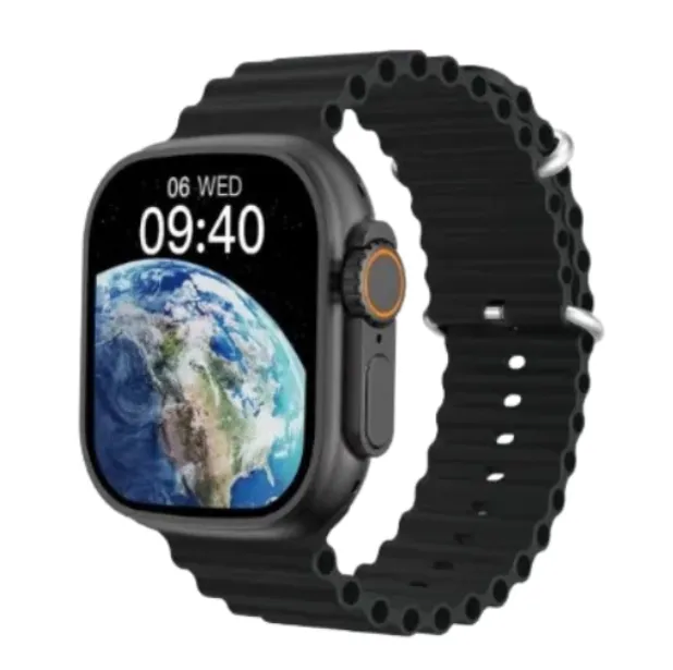 Reloj Smartwatch Ultra Negro Con Obsequio De Audífono I12 Con 2 Pulsos