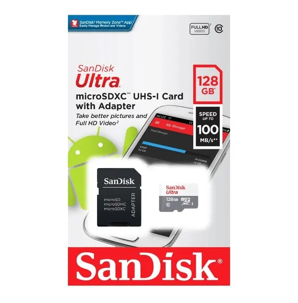 Micro SD Sandisk Almacenamiento 128GB