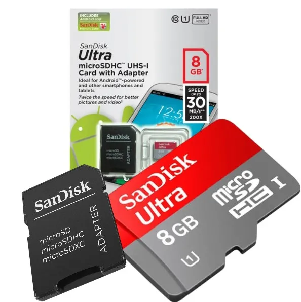 Micro SD Sandisk Almacenamiento 8GB