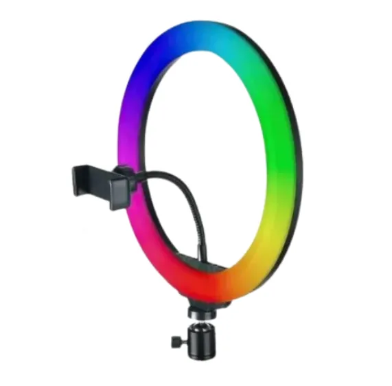 Aro de Luz Multicolor 33 cm RGB + Trípode