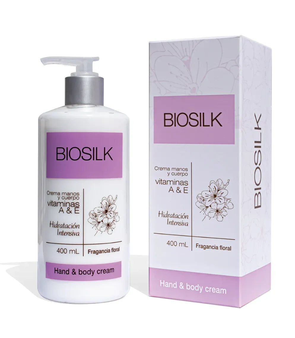 Crema Manos y Cuerpo Vitaminas A & E Floral Biosilk Ana Maria x 400 ML