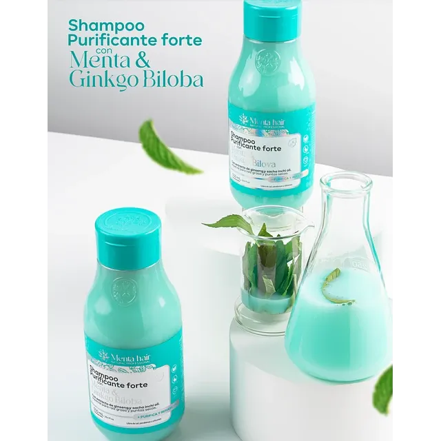 Shampoo Menta Hair Purificante Ginkgo Bilova 550ml