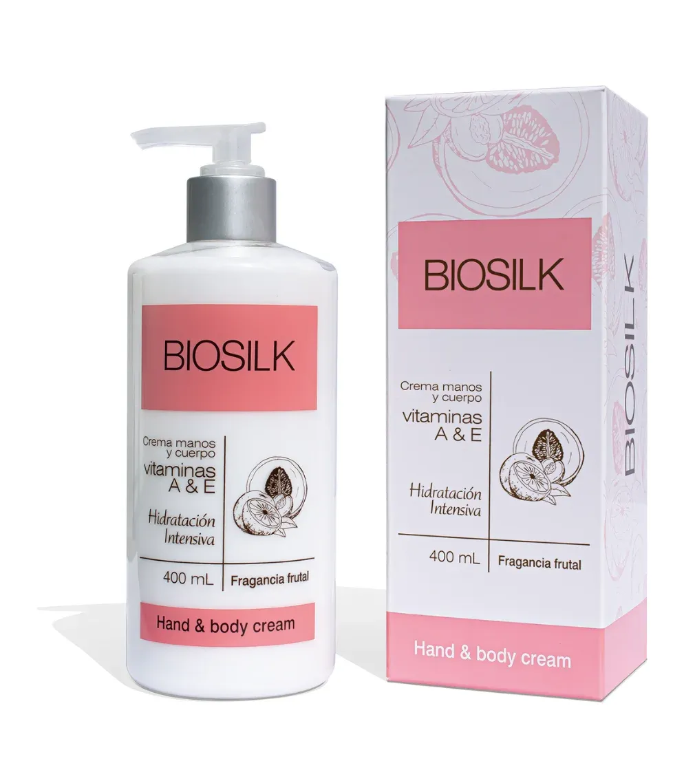 Crema Manos y Cuerpo Vitaminas A & E Frutal Biosilk Ana Maria x 400 ML