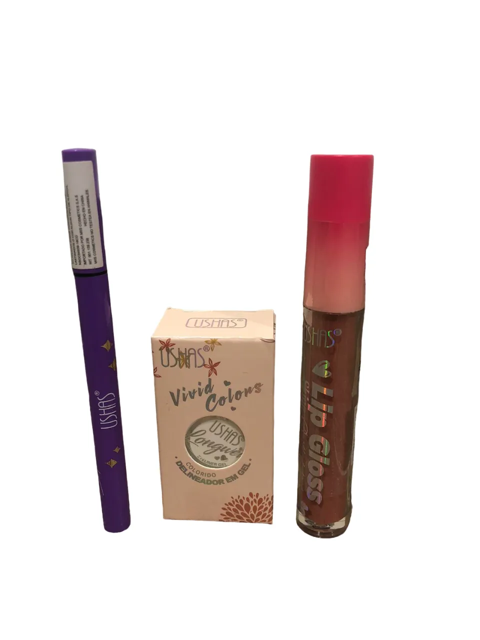 PROMOCION Kit Miis Cosmetics Delineador Liquido+Labial Lip Gloss+Delineador en Gel