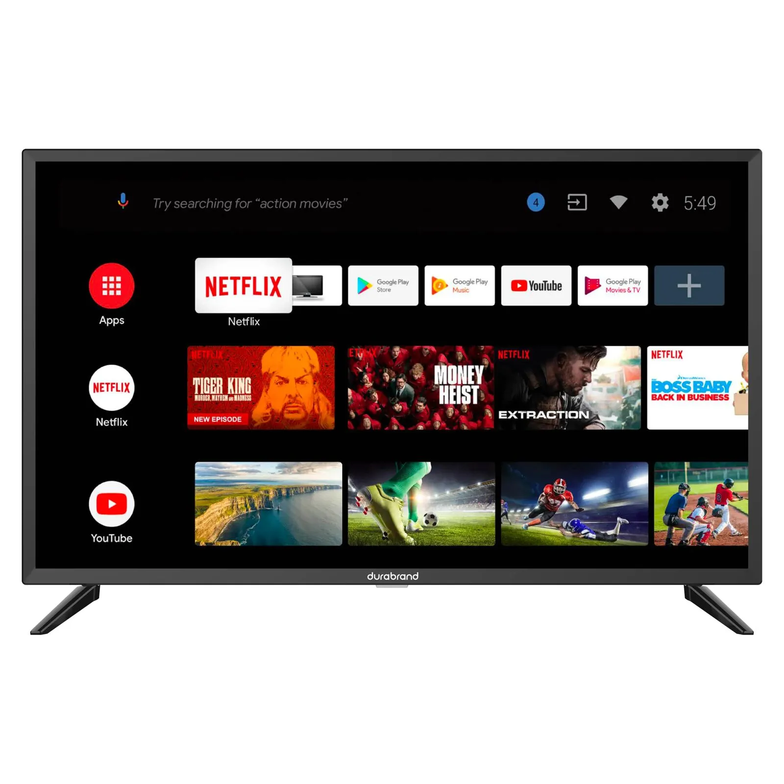 Televisor Hoffen 32 p Smart TV+Garantia Negro