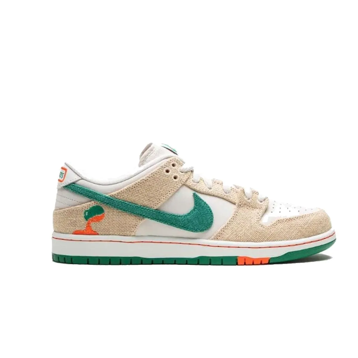 Tenis Nike x Jarritos SB Dunk Low Phantom and Malachite Unisex