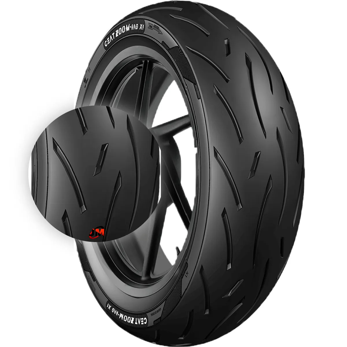 Llanta 150/60-17 Ceat Zoom Rad X1 Radial Tl