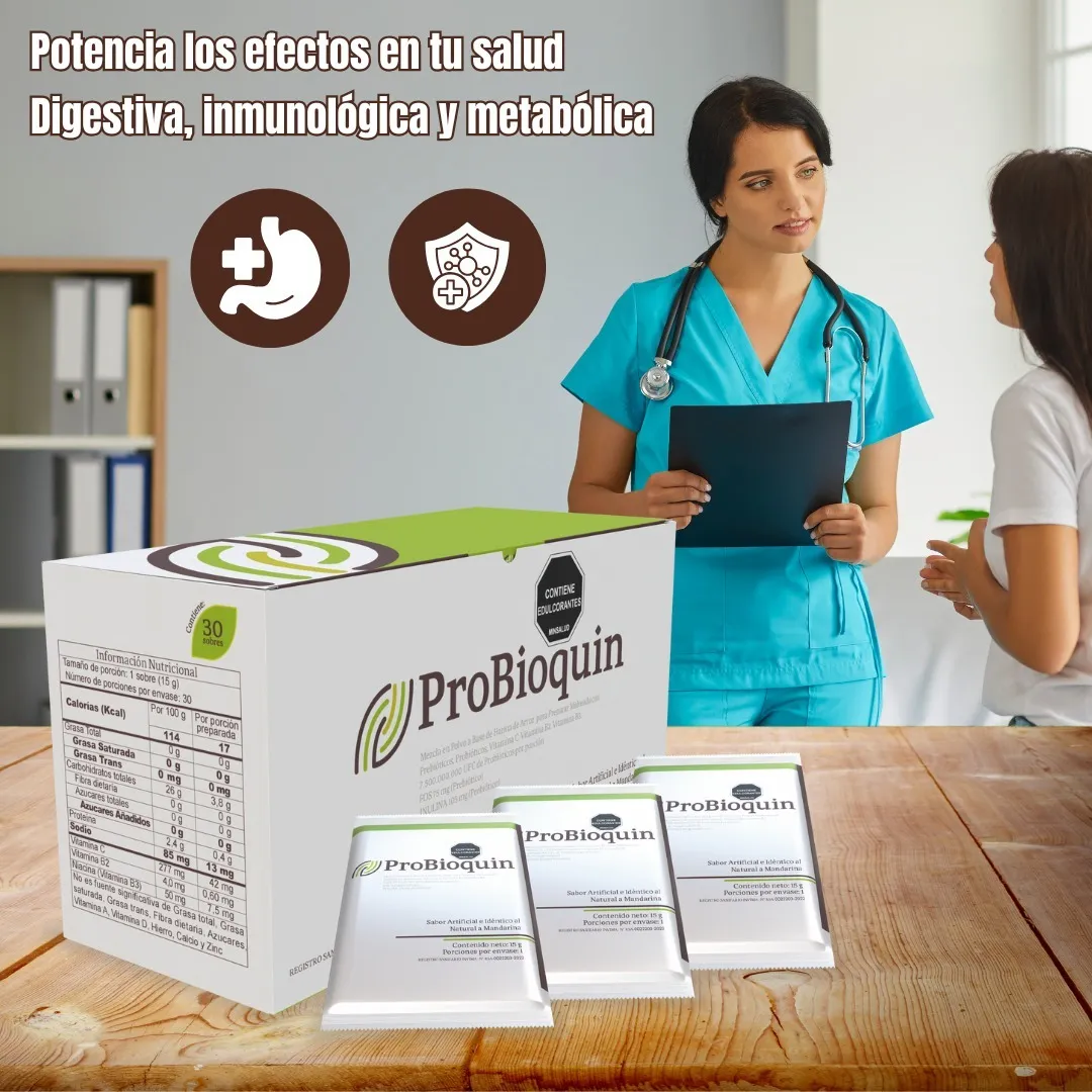 Alimento En Polvo Caja de 30 Sachets PROBIOQUIN