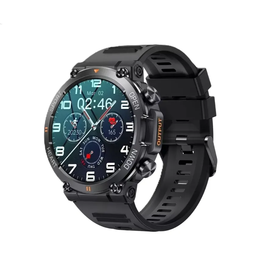 Reloj Inteligente K56 Pro Para Hombre Color Negro