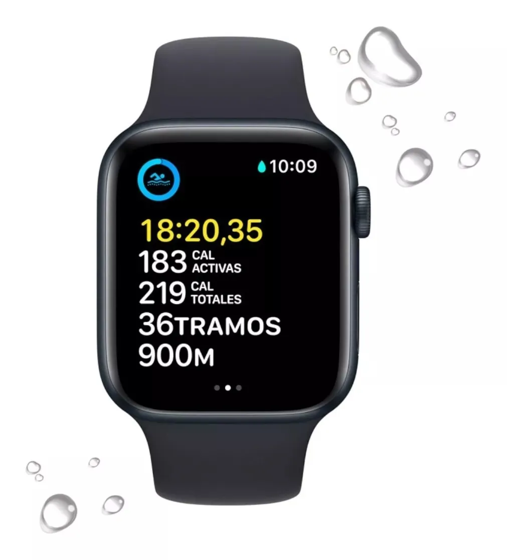 Apple Watch SE GPS 44 mm Color Media Noche