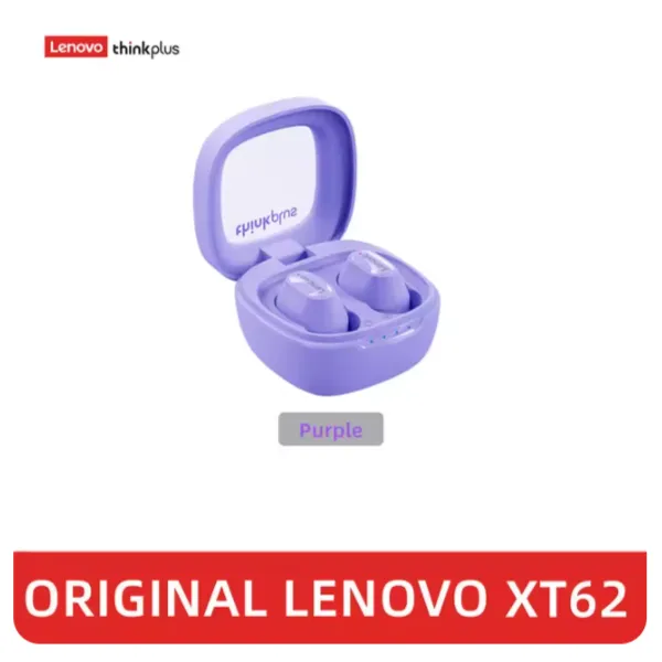 Audífonos Gamer Lenovo ThinkPlus XT62 Color Violeta