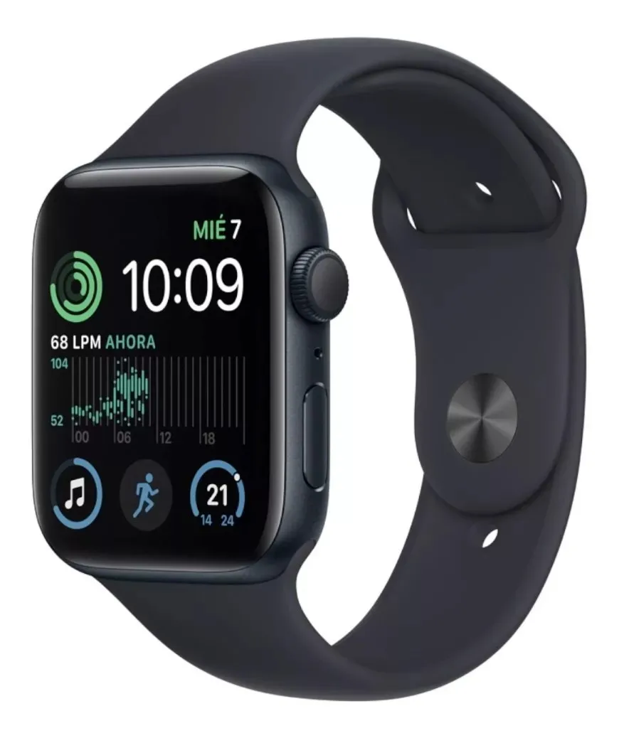 Apple Watch SE GPS 44 mm Color Media Noche