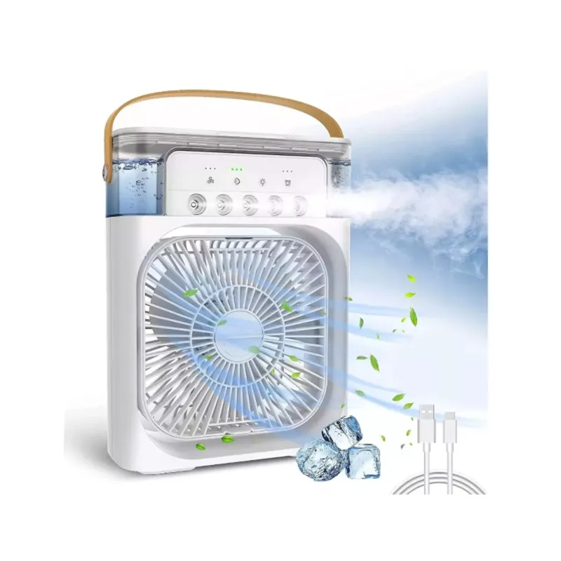 Ventilador Genérico Portátil Climatizador Humidificador Color Blanco