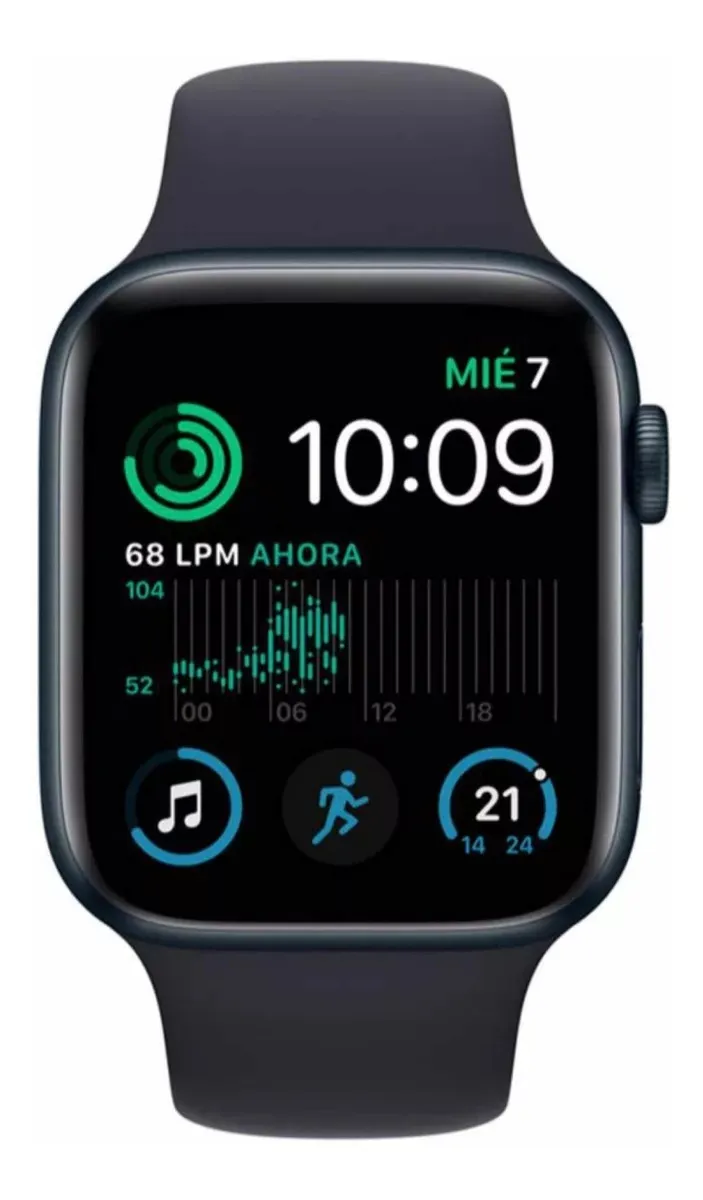 Apple Watch SE GPS 44 mm Color Media Noche