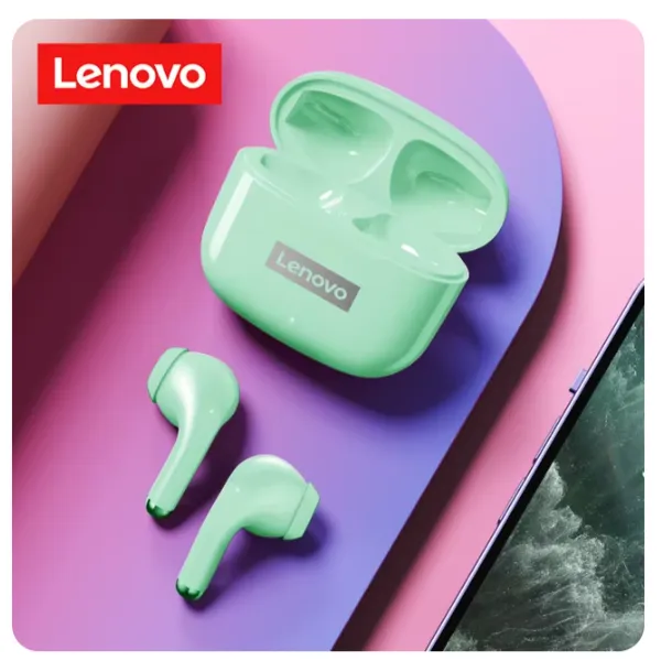 Audífonos Inalámbricos Lenovo Livepods Lp40 Pro Color Verde