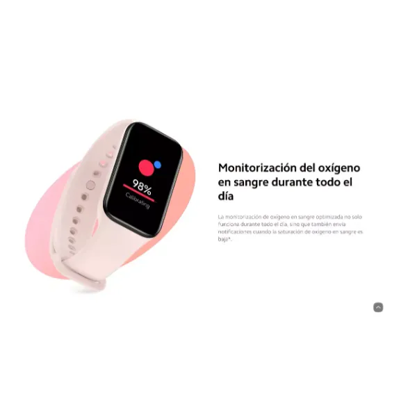 Smartwatch Xiaomi Smart Band 8 Active Reloj Inteligente Color Rosado 