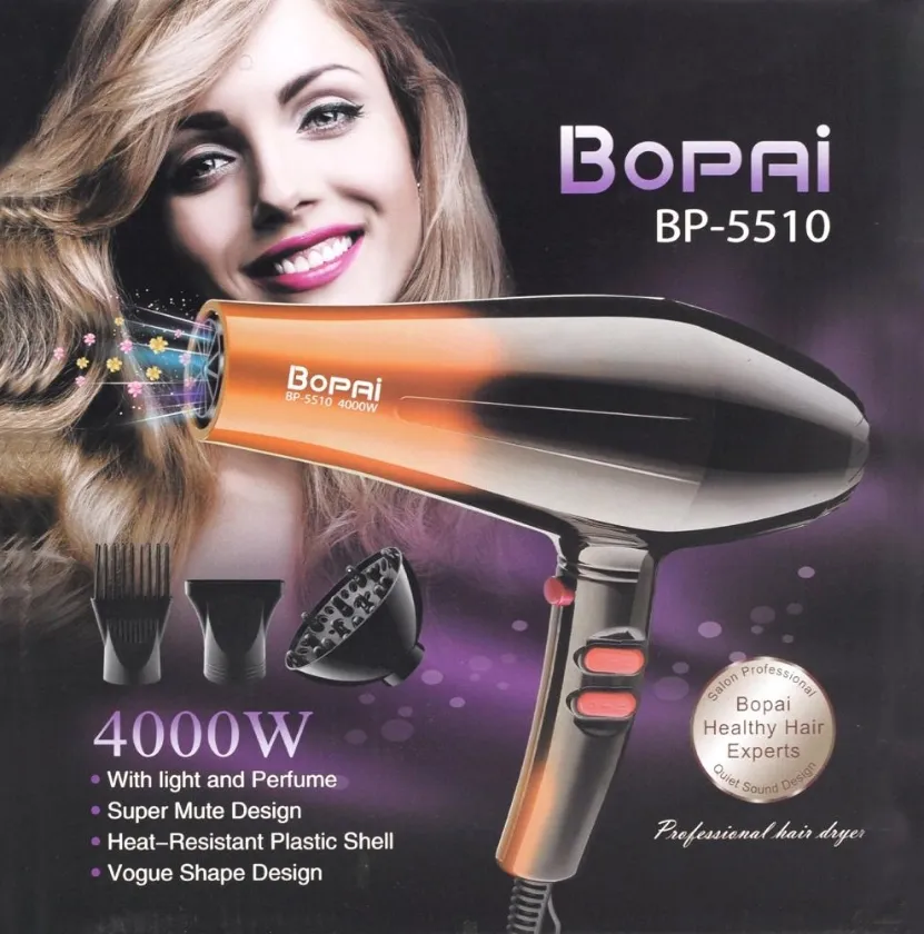 Secador De Cabello Bopai 5 En 1 Difusor Boquilla Peiness Original