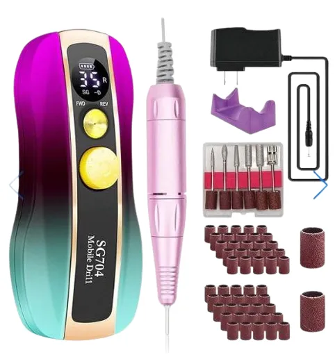 Pulidor De Uñas Inalambrico Profesional Recargable 35000 Rpm