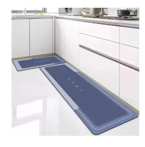 Tapete Alfombra De Cocina X 2 Ultra Absorbente Antideslizante