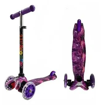 Scooter Patineta Hidráulica Estampada Morada