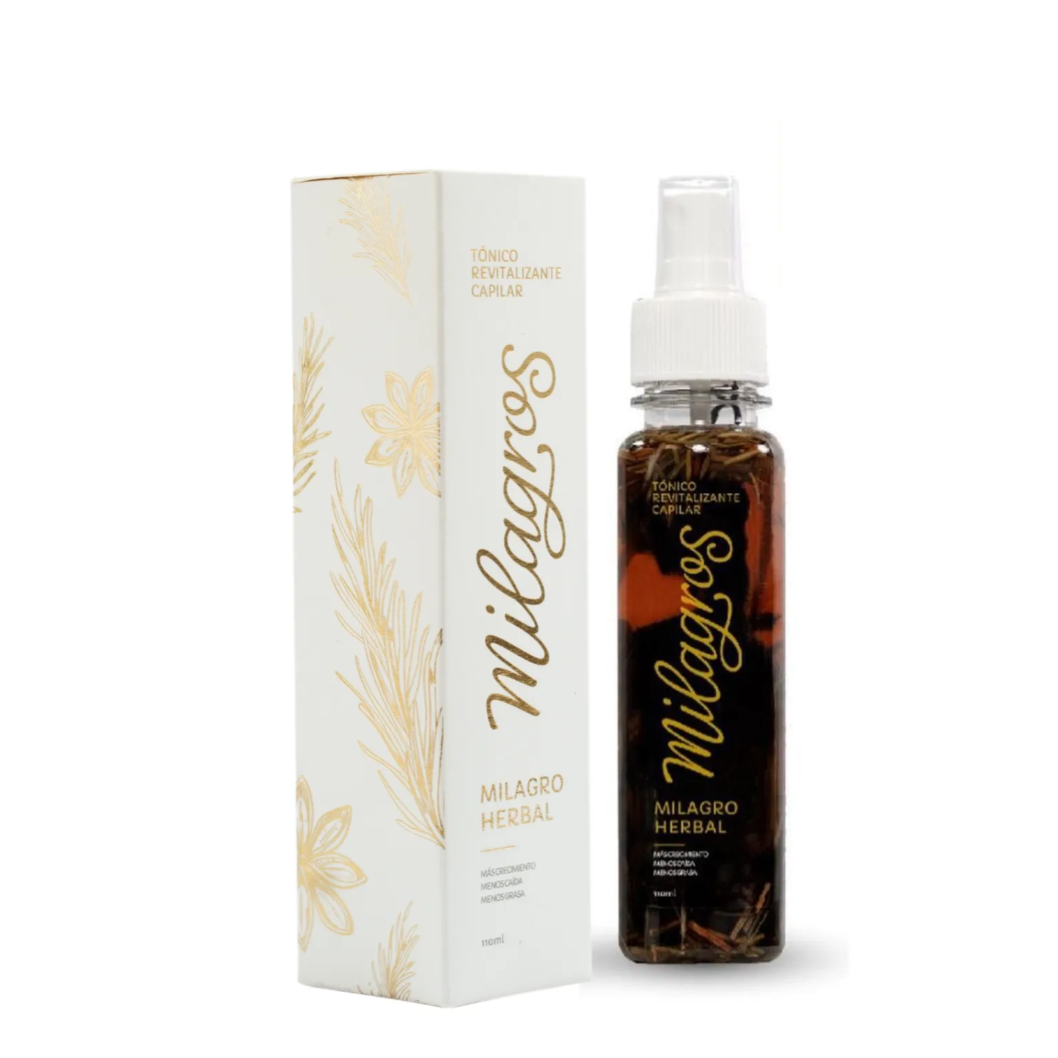 Tónico Revitalizante Capilar Milagro Herbal Milagros X110 Ml