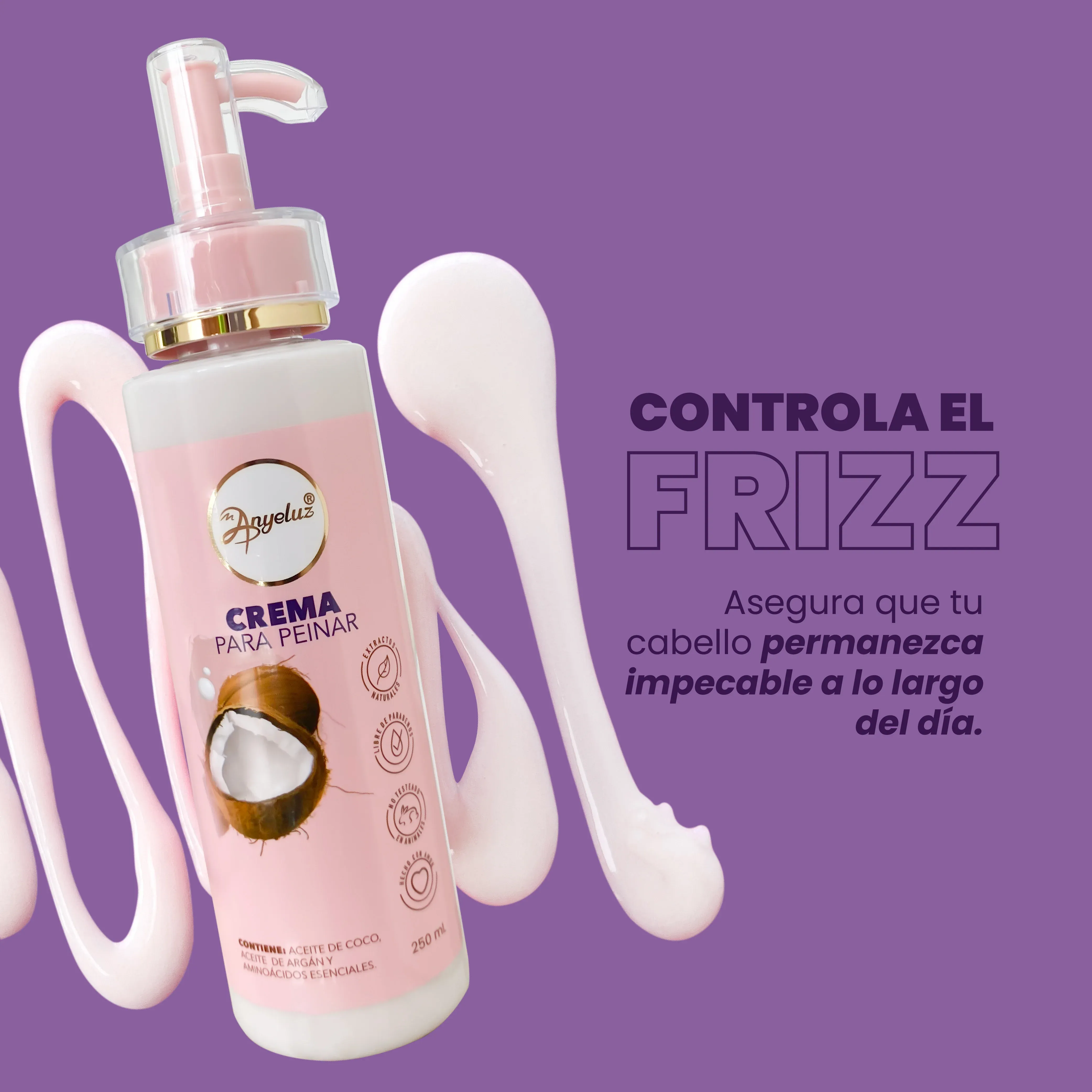 Crema Para Peinar Anyeluz X250 Ml