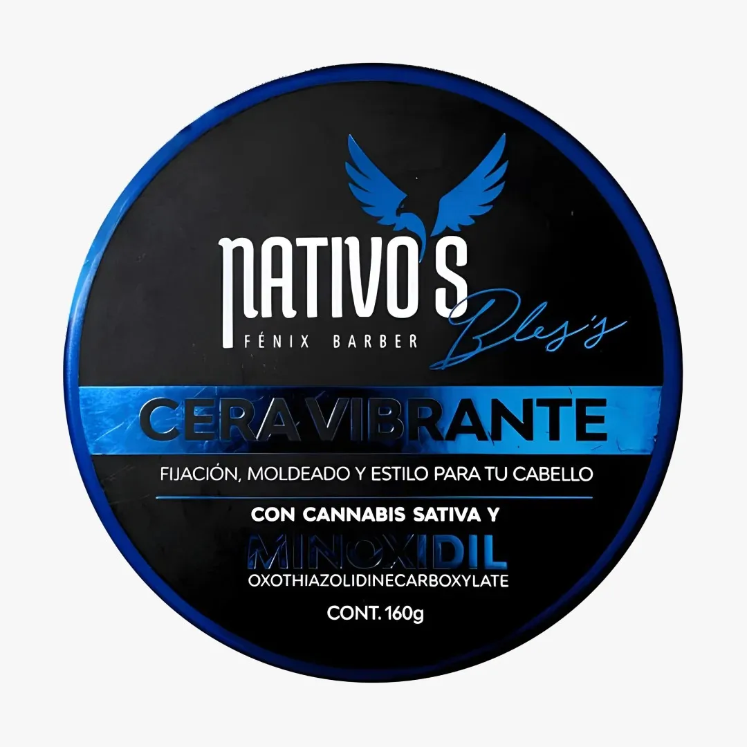 Cera Vibrante Bless - Nativos Con Minoxidil X160g