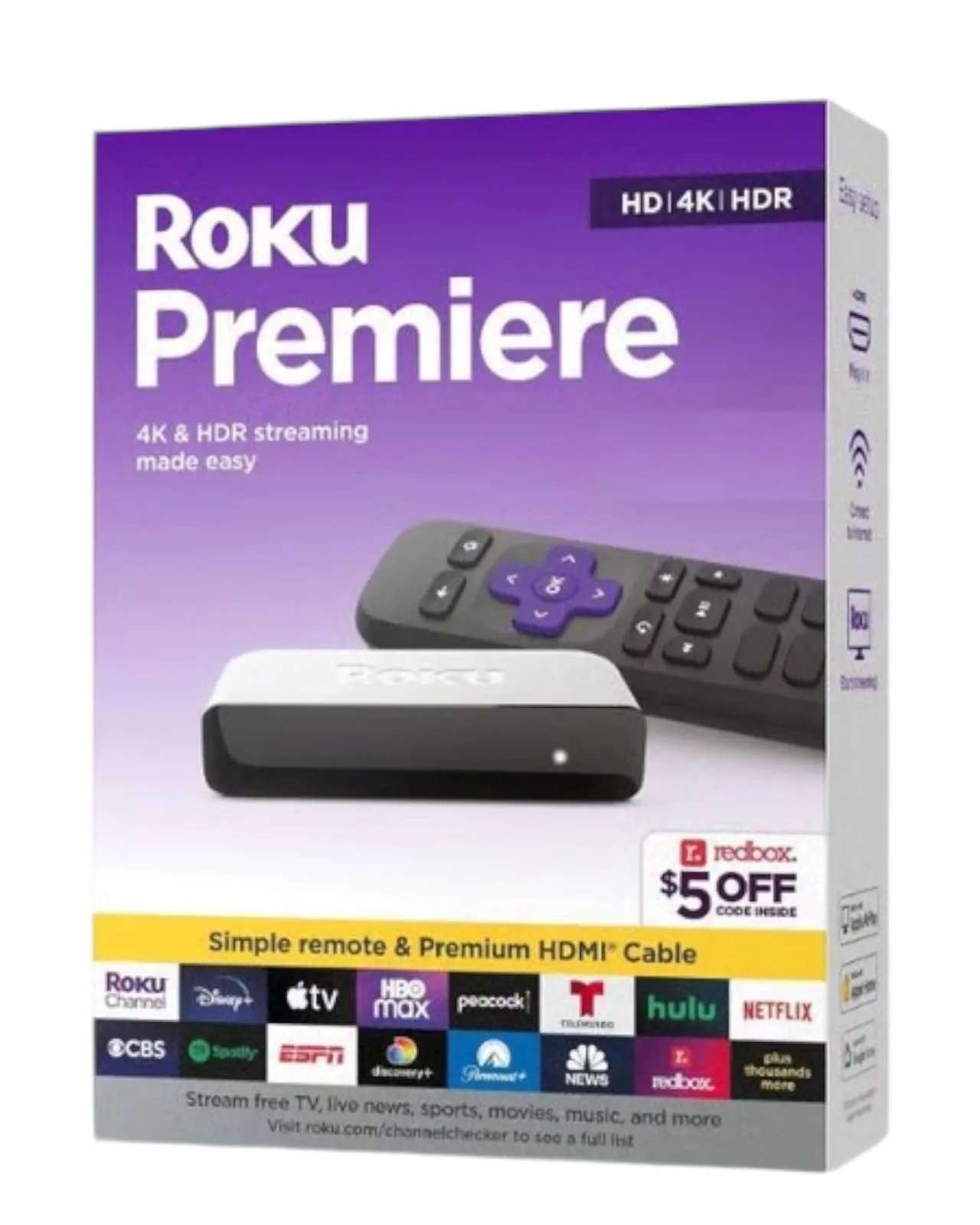 Roku Premiere HDR 4K Streaming Easy