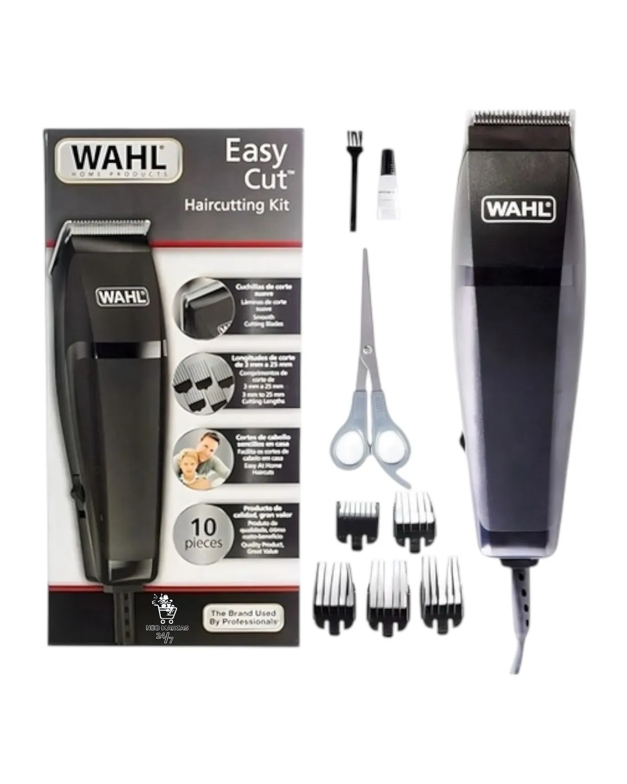 Maquina Corte Cabello Combo Barbero Wahl Easy Cut Basic  