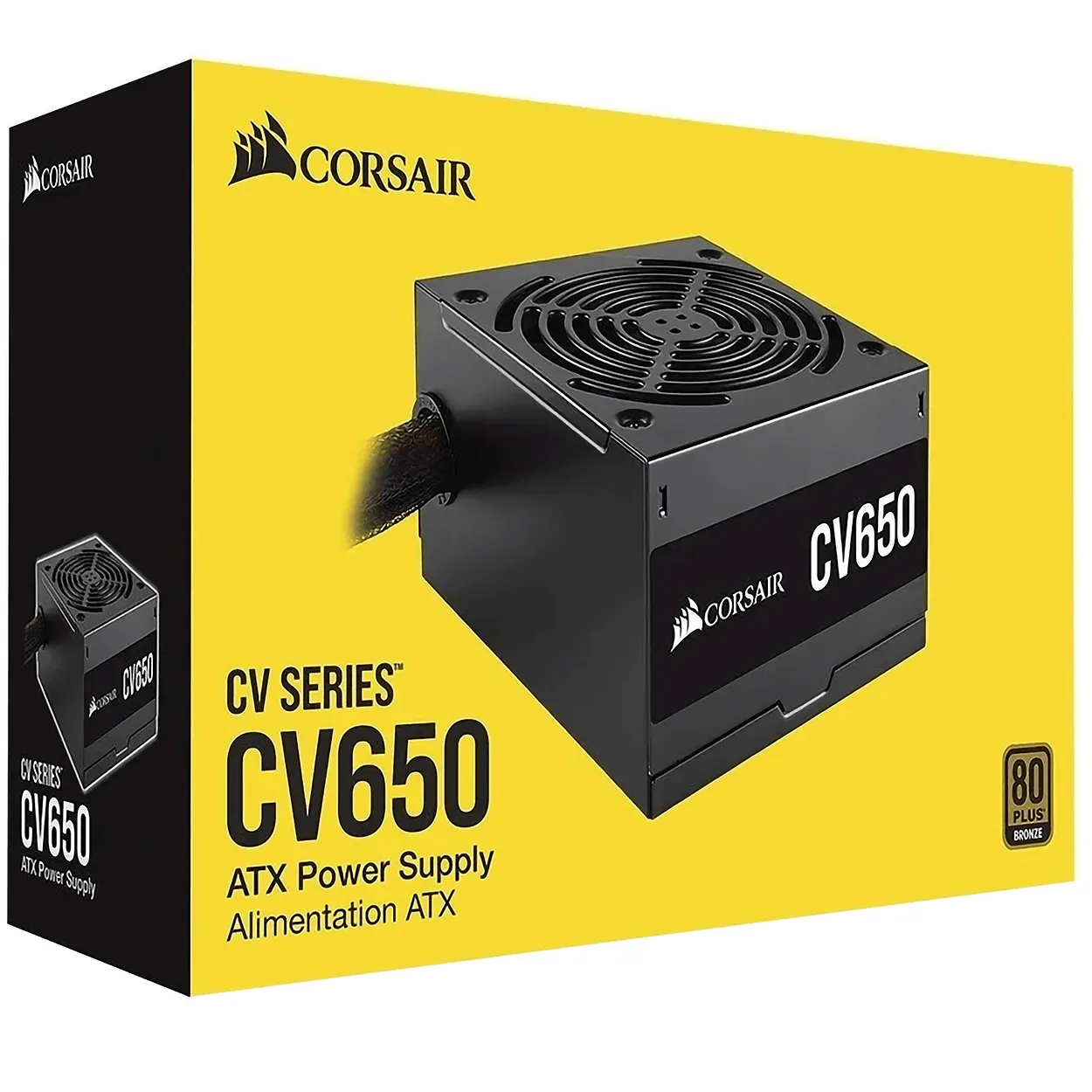 Fuente de Poder 650W Reales 80 Plus Bronze Corsair CV650