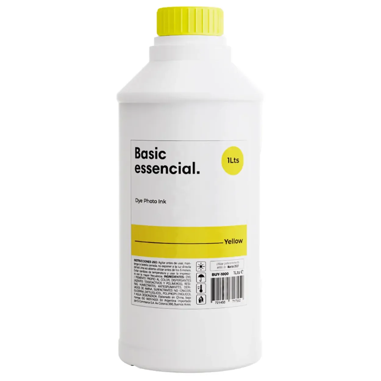 1 Litro de Tinta Genérica Epson Amarillo Botella x1000ml