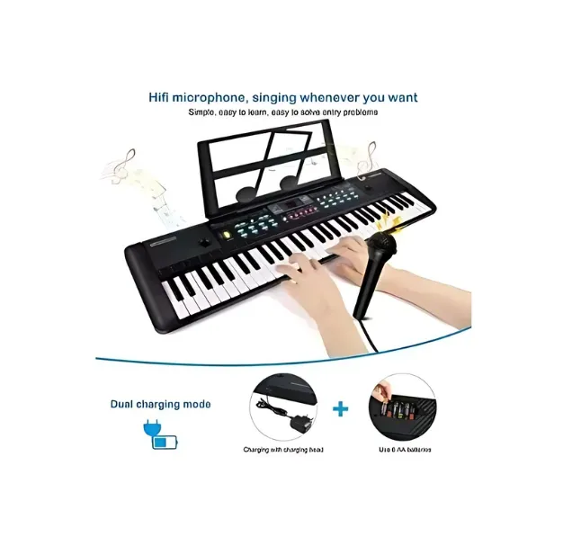 Juguete Organeta Electrica 61 Teclas MQ-022UF FullGan 