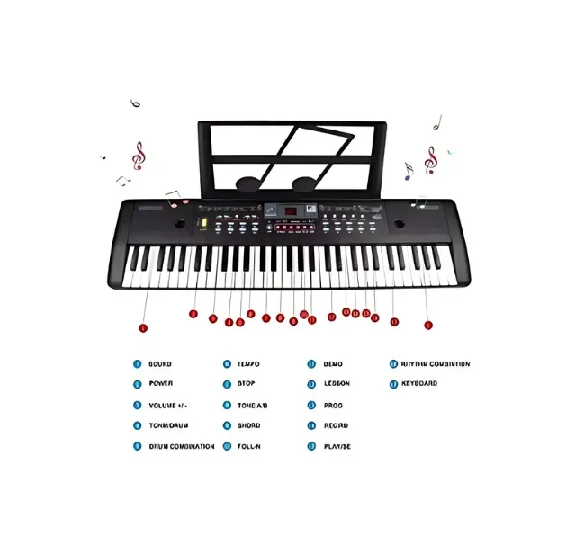 Juguete Organeta Electrica 61 Teclas MQ-022UF FullGan 