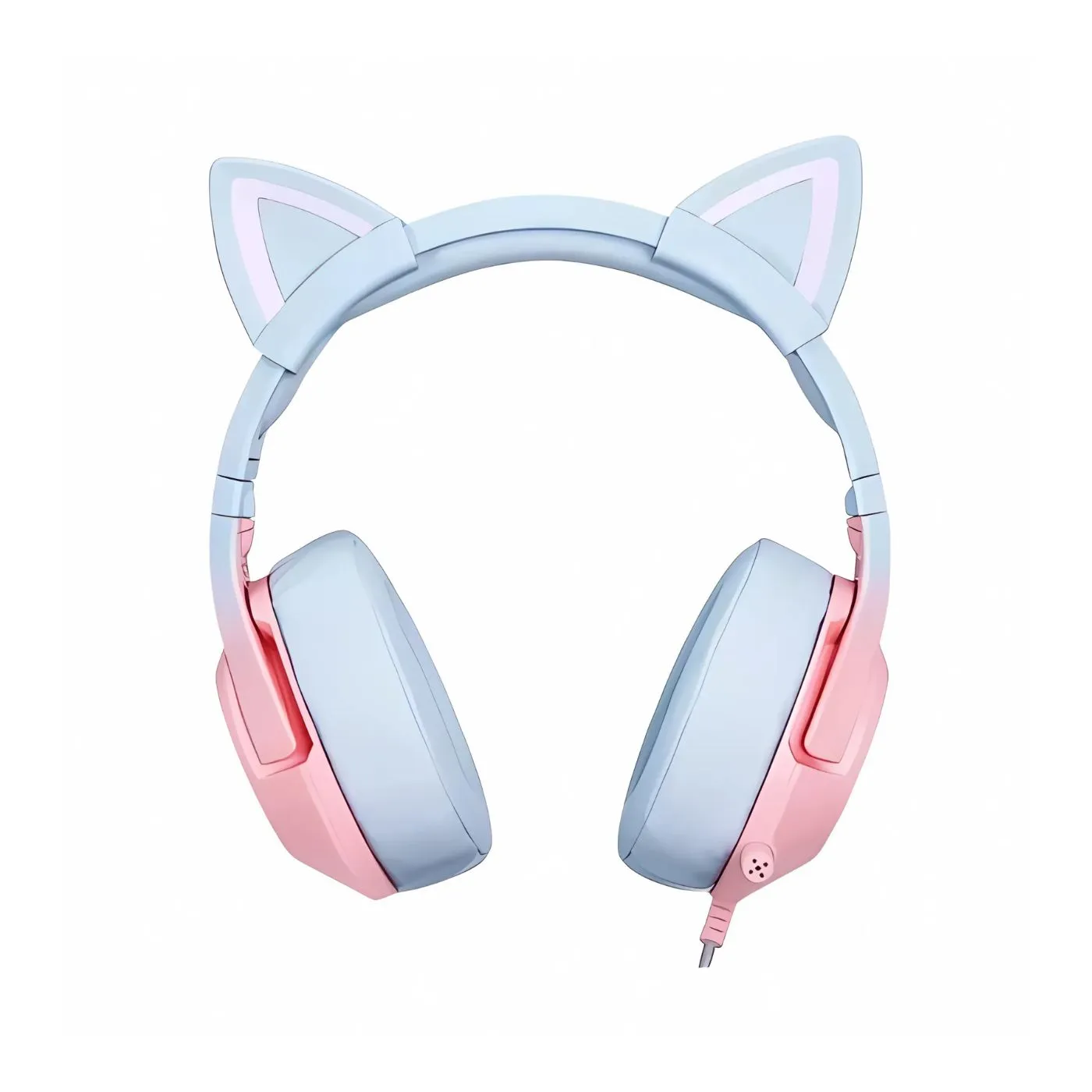 Diadema Gamer Onikuma Con Orejas Rosa Desvanecido K9 + Soporte