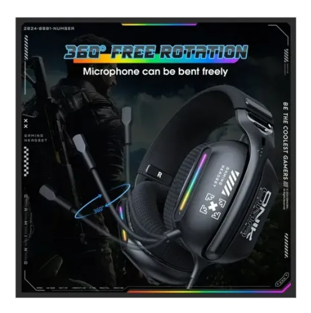 Diadema Gamer X12 Negra Onikuma 