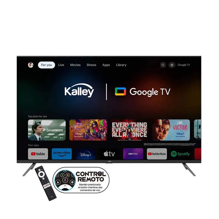 Televisor Kalley 43"pulgadas GTV43QLED 4KUHD QLED Smart TV Google