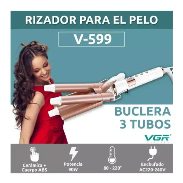 Rizador Bluclera 3 Barriles VGR V-599 DB 