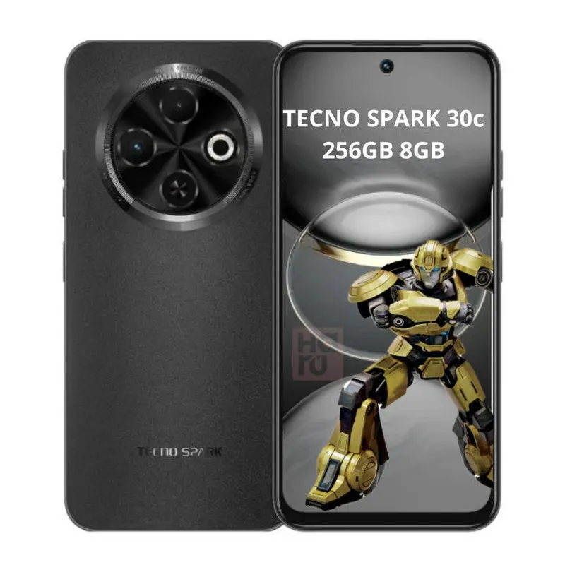 Celular  Tecno Spark 30c 256 Gb 16 Ram Negro + Audífonos Inalámbricos BT