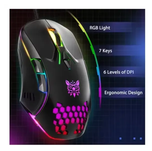 Mouse Gamer CW902 Negro Onikuma 