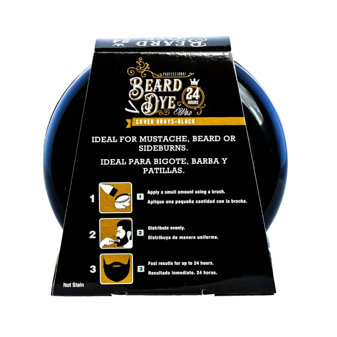 Cera Cubre Canas Para Barba Beard Dye "Rolda" Negro