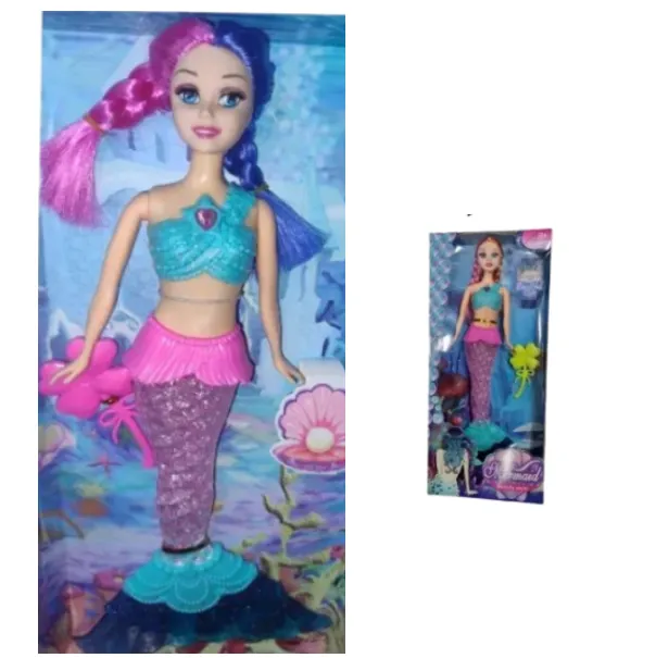 Muñeca Sirena Musical Con Accesorios Y Luces De Colores