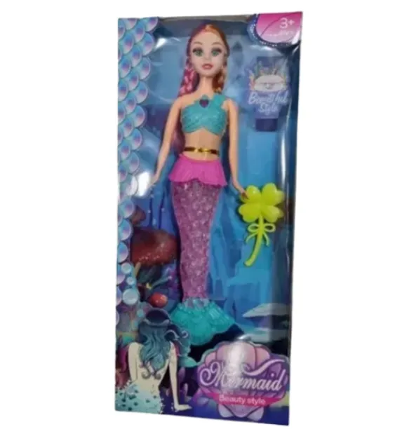 Muñeca Sirena Musical Con Accesorios Y Luces De Colores