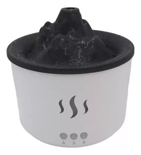 Humidificador Volcán Estilo Llama 400ml Led Difusor Esencia