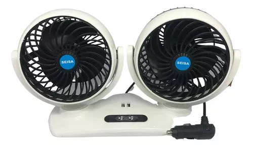 Mini Ventilador Auto 12v Portátil 360 Turbo Giratorio Entrada Usb 