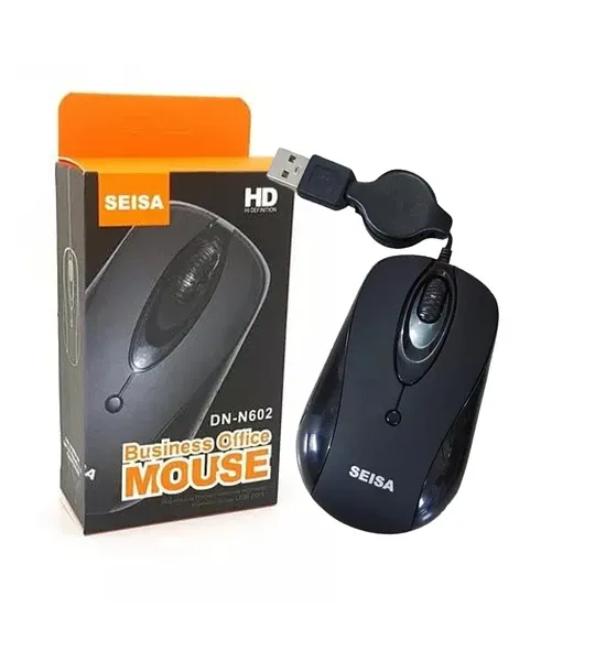 Mouse Óptico Mini Retráctil Color Azul