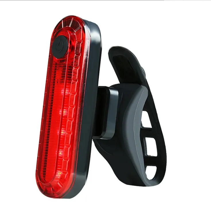 Luz Trasera Volcano Recargable Para Bicicleta Usb Color Rojo