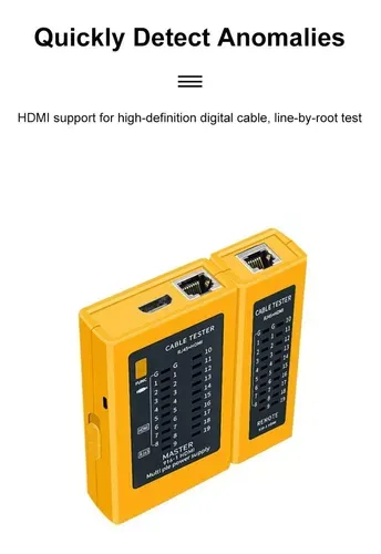 Probador De Cables Tester De Red Y Hdmi Rj45 Rj11