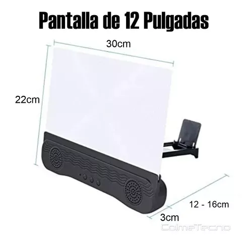 Ampliador De Pantalla P Celular C Parlante Bluetooth