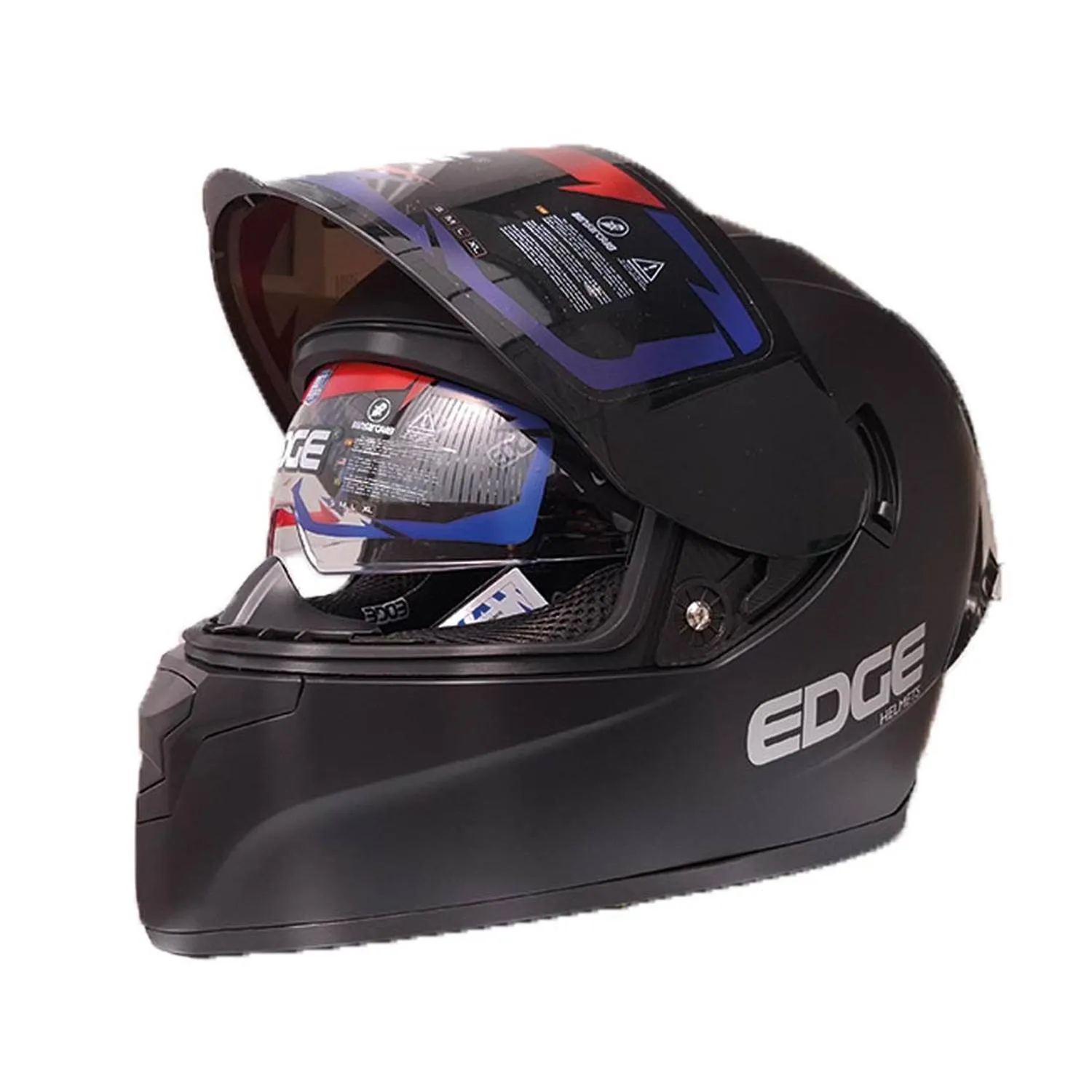 Casco Edge Integral Racer Solido Negro